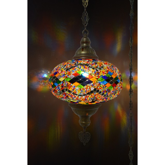 XL Mosaic Hanging Lamp (Mix Diamond)