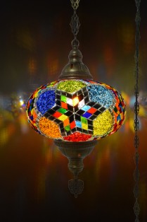 XL Mosaic Hanging Lamp (Mix Flower)