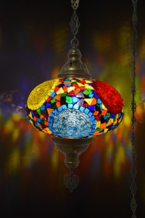 XL Mosaic Hanging Lamp (Mix Rings)