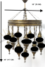 15 Globe Turkish Moroccan Palace Chandelier (Crack Clear)
