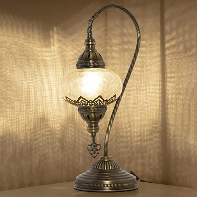 swan neck mosaic lamp