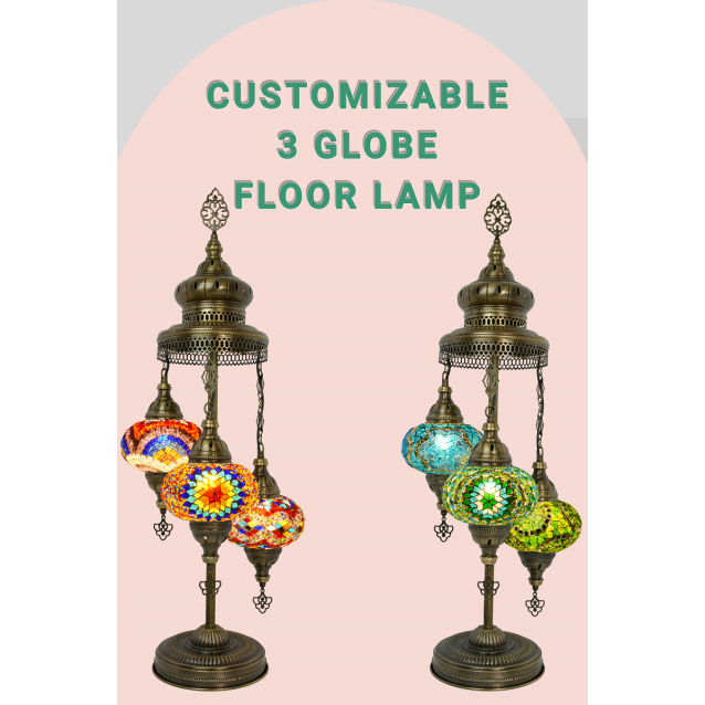 Customize 3 Globe Floor Lamps