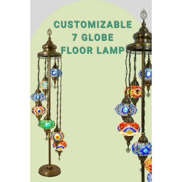 Customize 7 Globe Floor Lamps
