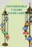 Customize 7 Globe Floor Lamps