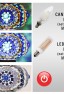 11 Globe Turkish Mosaic Floor Lamp (Evil Eye Blue)