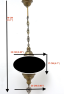 XL Mosaic Hanging Lamp (Light Turquoise)